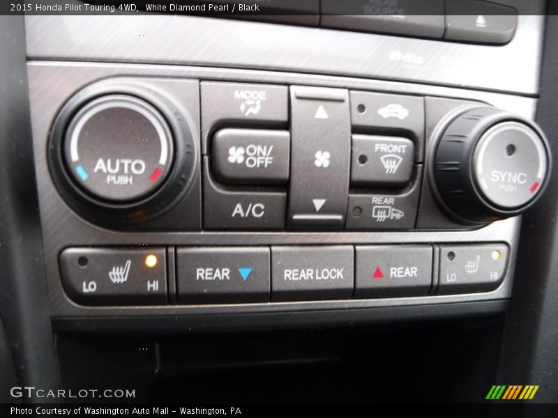 White Diamond Pearl / Black 2015 Honda Pilot Touring 4WD