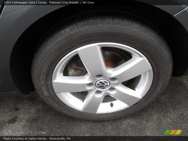 Platinum Gray Metallic / Art Grey 2009 Volkswagen Jetta S Sedan