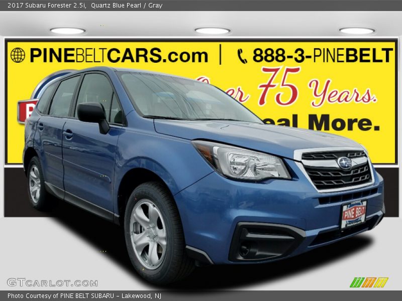 Quartz Blue Pearl / Gray 2017 Subaru Forester 2.5i