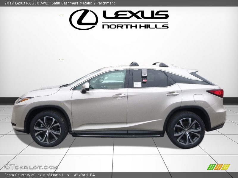 Satin Cashmere Metallic / Parchment 2017 Lexus RX 350 AWD