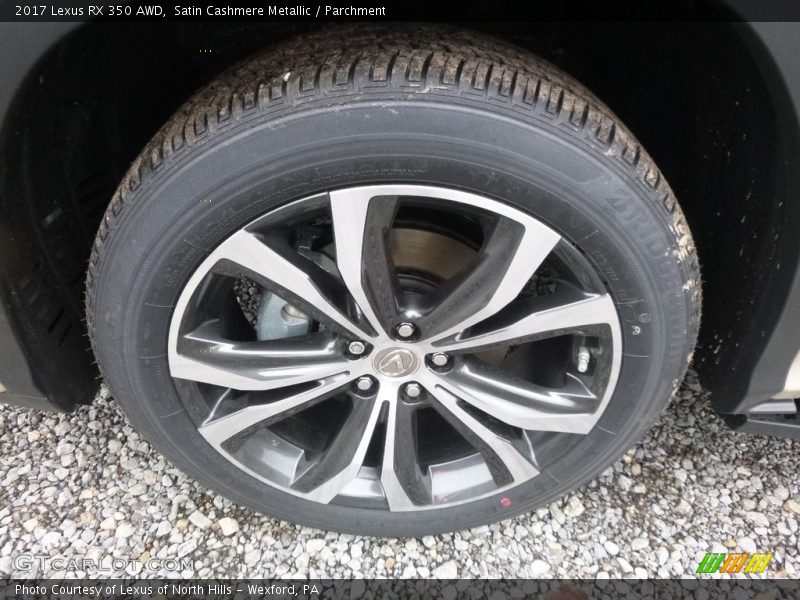 Satin Cashmere Metallic / Parchment 2017 Lexus RX 350 AWD