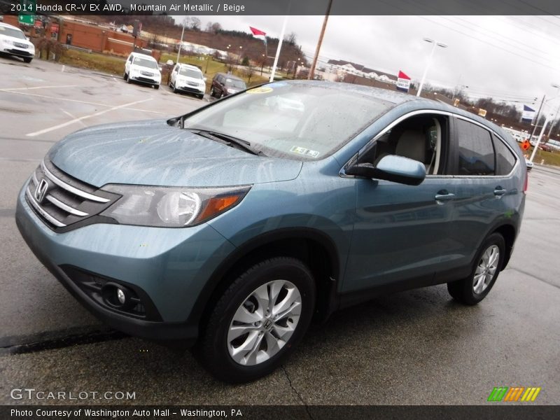 Mountain Air Metallic / Beige 2014 Honda CR-V EX AWD