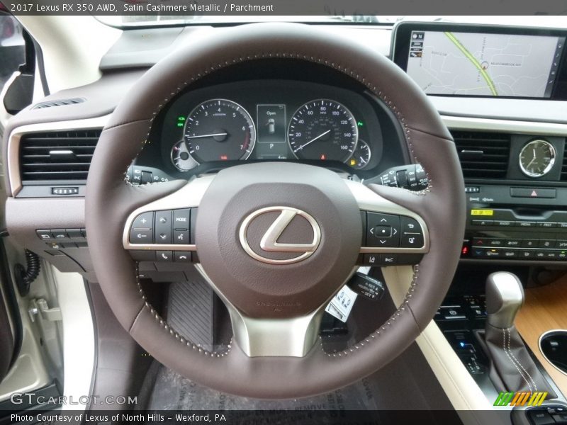Satin Cashmere Metallic / Parchment 2017 Lexus RX 350 AWD