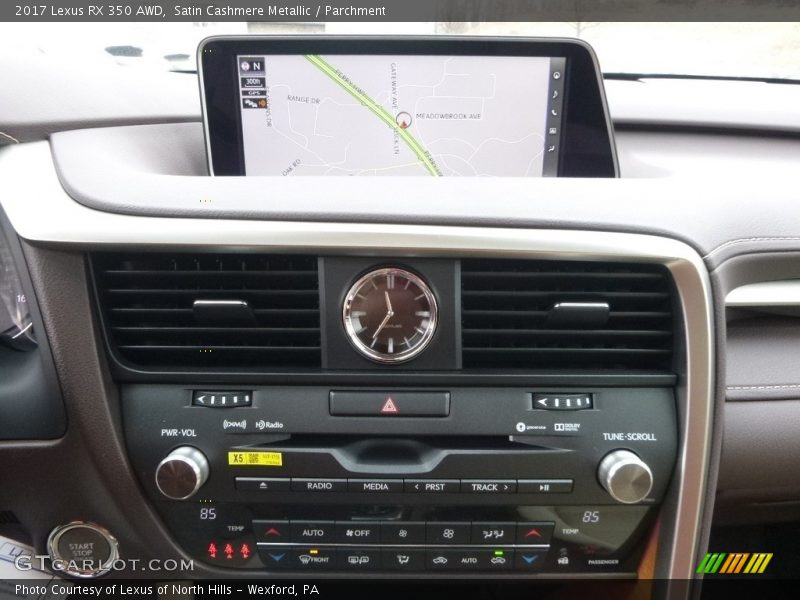 Satin Cashmere Metallic / Parchment 2017 Lexus RX 350 AWD