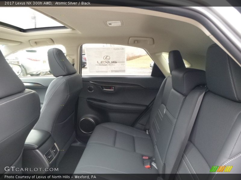 Rear Seat of 2017 NX 300h AWD