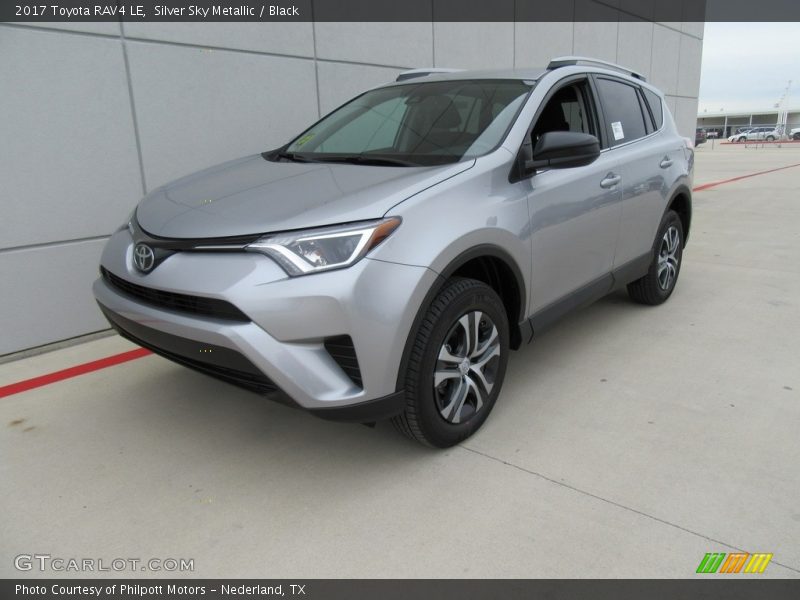 Silver Sky Metallic / Black 2017 Toyota RAV4 LE