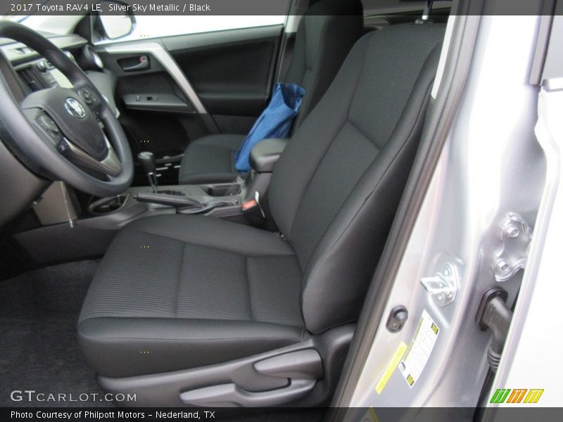Silver Sky Metallic / Black 2017 Toyota RAV4 LE