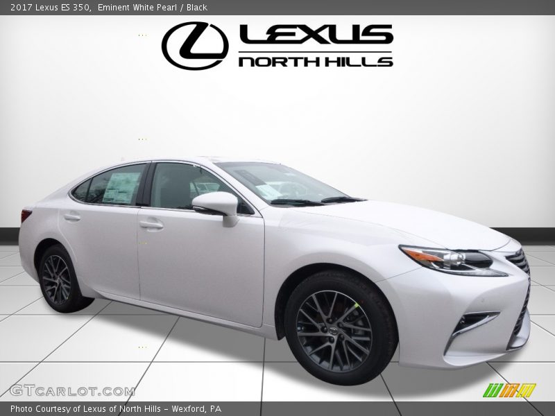 Eminent White Pearl / Black 2017 Lexus ES 350