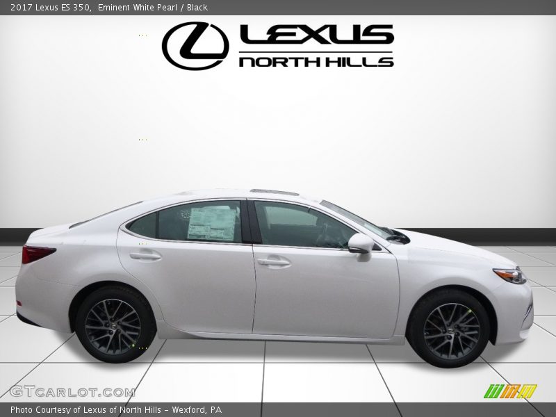 Eminent White Pearl / Black 2017 Lexus ES 350