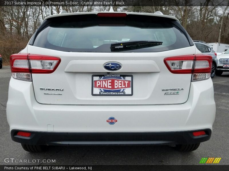 Crystal White Pearl / Black 2017 Subaru Impreza 2.0i Premium 5-Door