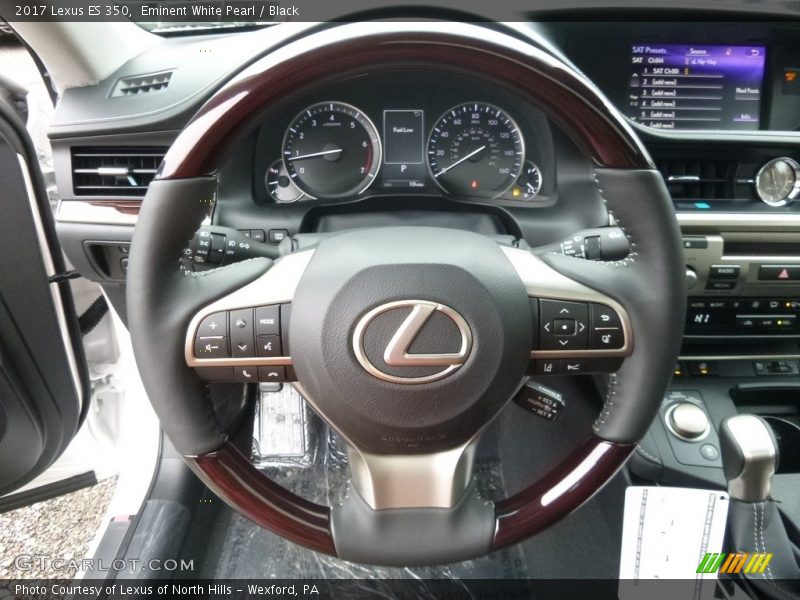 Eminent White Pearl / Black 2017 Lexus ES 350