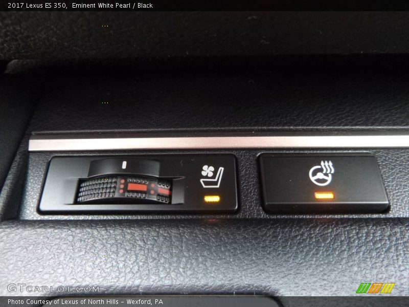 Eminent White Pearl / Black 2017 Lexus ES 350