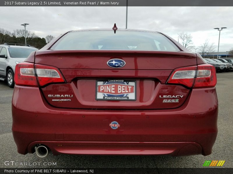 Venetian Red Pearl / Warm Ivory 2017 Subaru Legacy 2.5i Limited