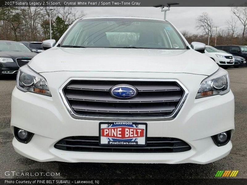 Crystal White Pearl / Sport Two-Tone Gray 2017 Subaru Legacy 2.5i Sport