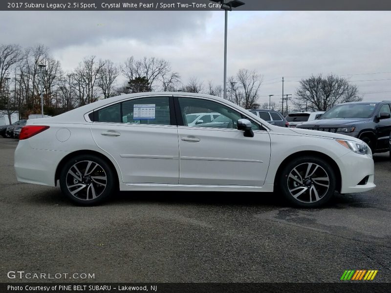 Crystal White Pearl / Sport Two-Tone Gray 2017 Subaru Legacy 2.5i Sport