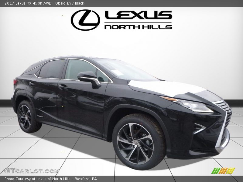 Obsidian / Black 2017 Lexus RX 450h AWD