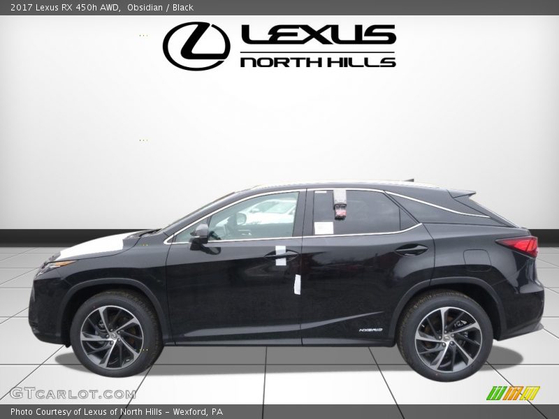 Obsidian / Black 2017 Lexus RX 450h AWD