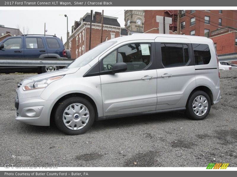 Silver / Charcoal Black 2017 Ford Transit Connect XLT Wagon