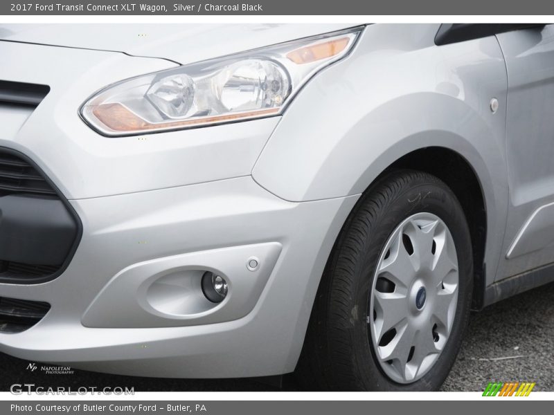Silver / Charcoal Black 2017 Ford Transit Connect XLT Wagon