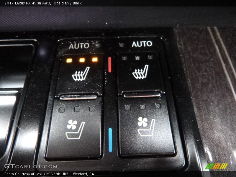 Controls of 2017 RX 450h AWD