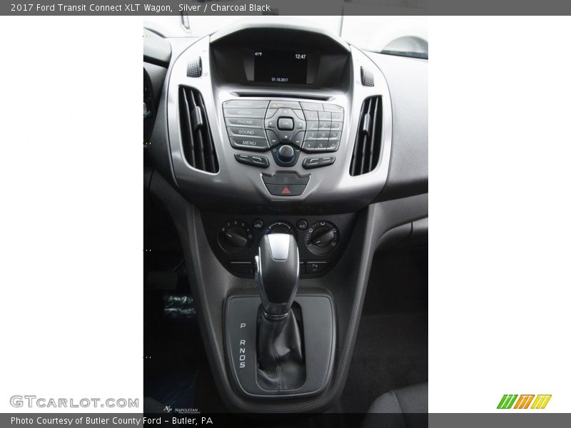 Silver / Charcoal Black 2017 Ford Transit Connect XLT Wagon