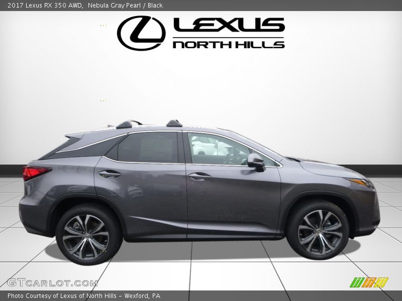 Nebula Gray Pearl / Black 2017 Lexus RX 350 AWD