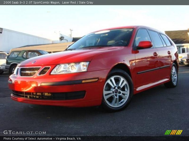 Laser Red / Slate Gray 2006 Saab 9-3 2.0T SportCombi Wagon