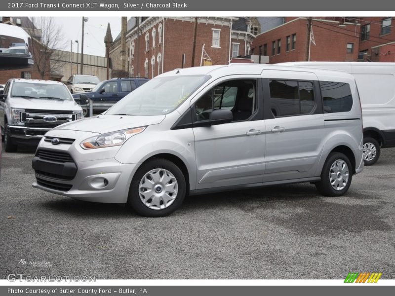 Silver / Charcoal Black 2017 Ford Transit Connect XLT Wagon