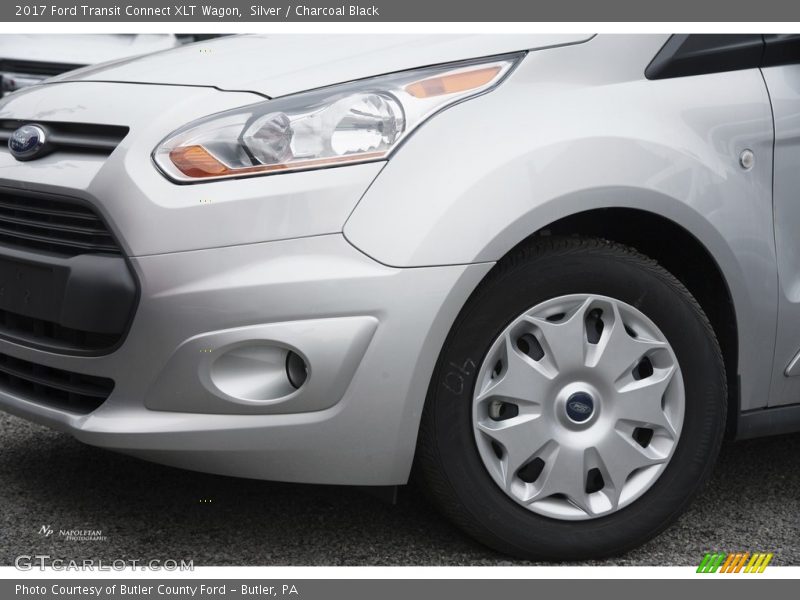 Silver / Charcoal Black 2017 Ford Transit Connect XLT Wagon