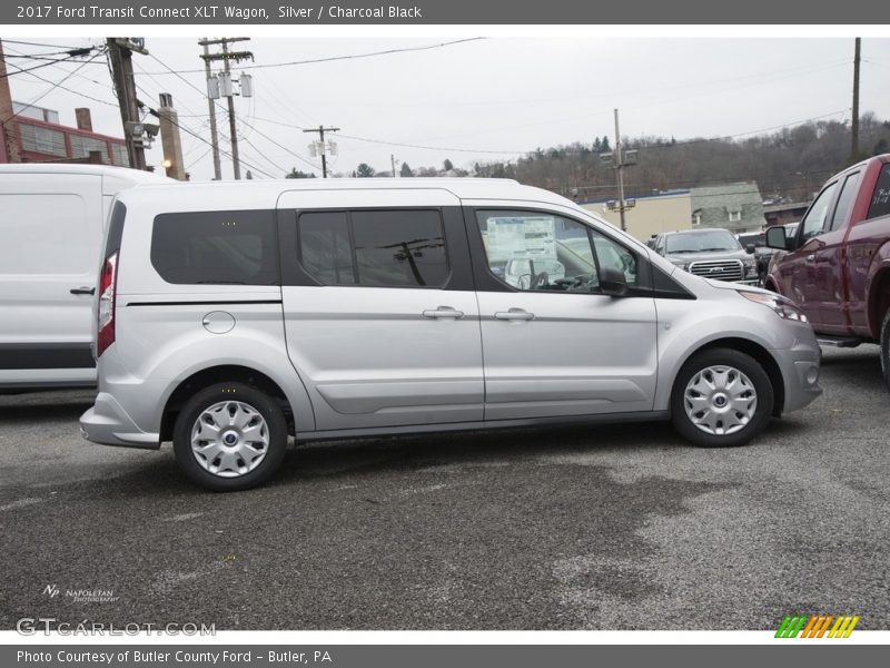Silver / Charcoal Black 2017 Ford Transit Connect XLT Wagon