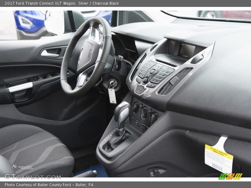 Silver / Charcoal Black 2017 Ford Transit Connect XLT Wagon