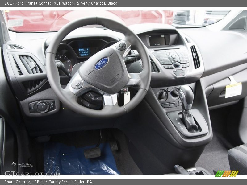 Silver / Charcoal Black 2017 Ford Transit Connect XLT Wagon