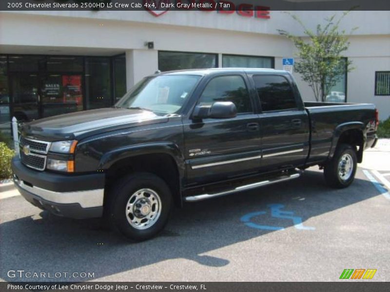 Dark Gray Metallic / Tan 2005 Chevrolet Silverado 2500HD LS Crew Cab 4x4