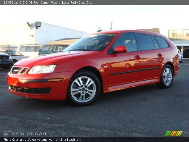 Laser Red / Slate Gray 2006 Saab 9-3 2.0T SportCombi Wagon