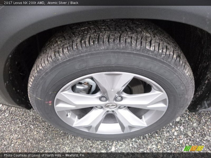 Atomic Silver / Black 2017 Lexus NX 200t AWD