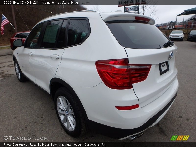 Alpine White / Sand Beige 2016 BMW X3 xDrive28i