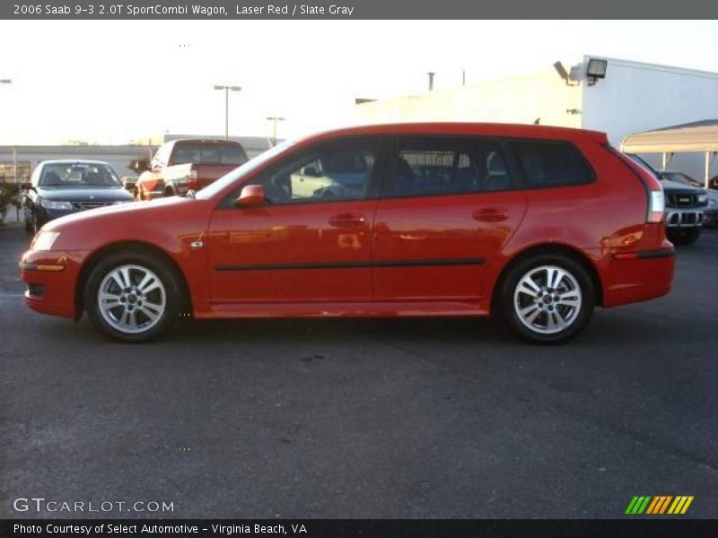 Laser Red / Slate Gray 2006 Saab 9-3 2.0T SportCombi Wagon