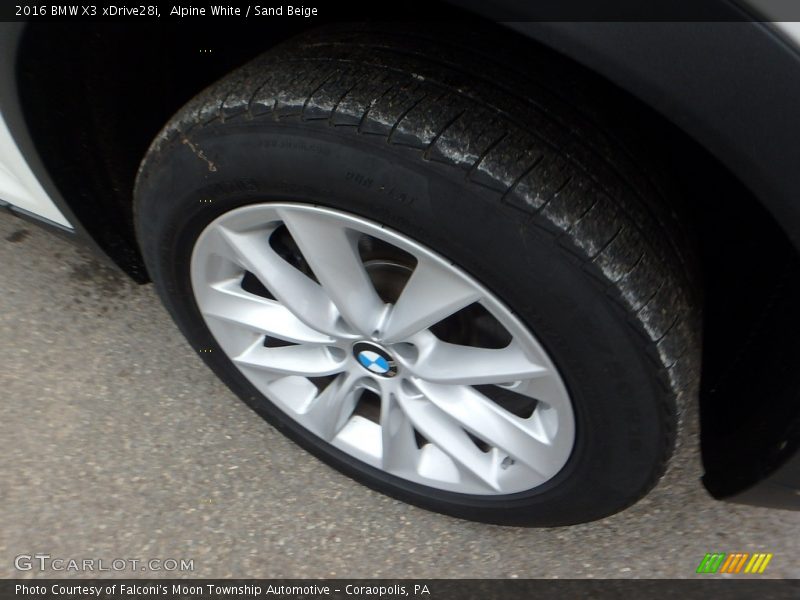 Alpine White / Sand Beige 2016 BMW X3 xDrive28i