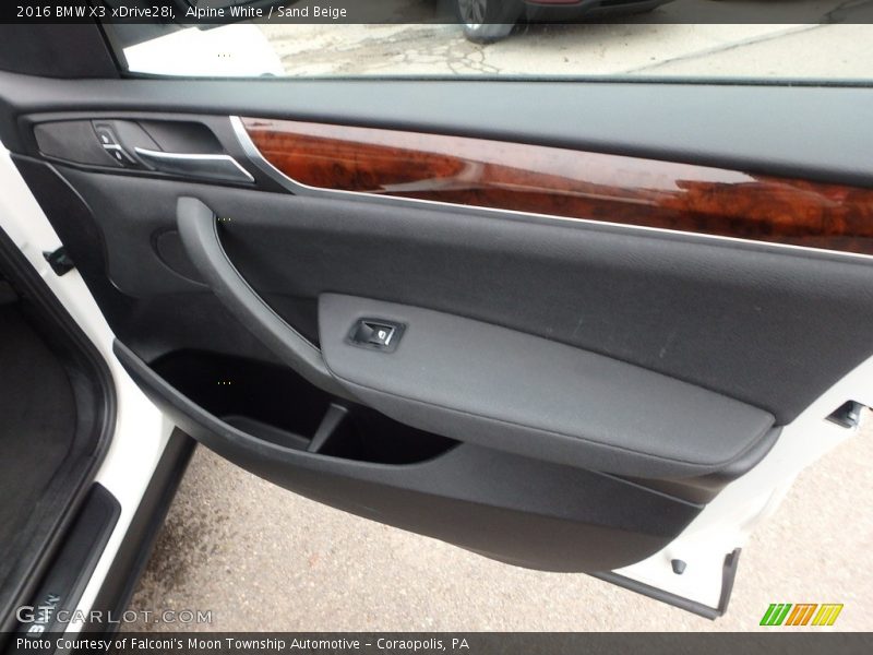 Alpine White / Sand Beige 2016 BMW X3 xDrive28i