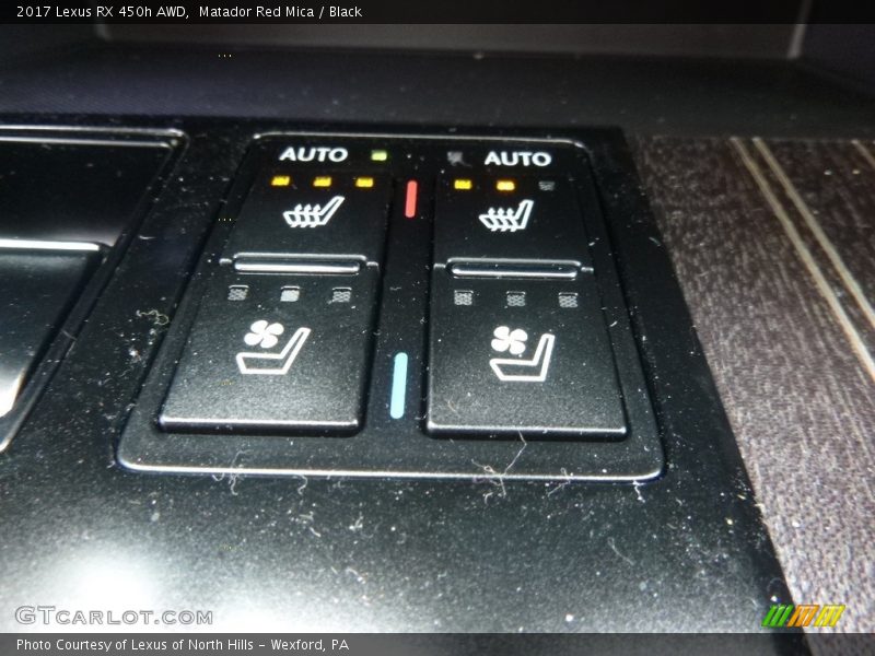 Controls of 2017 RX 450h AWD