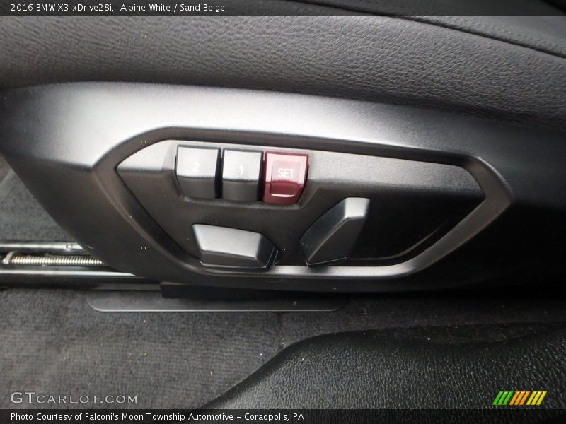 Alpine White / Sand Beige 2016 BMW X3 xDrive28i