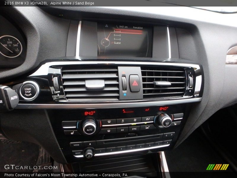 Alpine White / Sand Beige 2016 BMW X3 xDrive28i