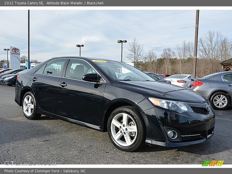 Attitude Black Metallic / Black/Ash 2012 Toyota Camry SE