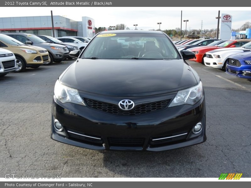 Attitude Black Metallic / Black/Ash 2012 Toyota Camry SE