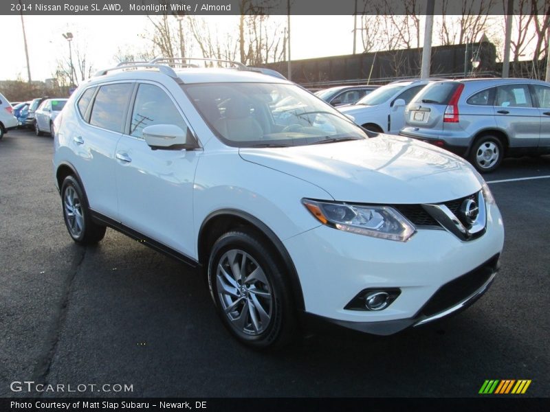 Moonlight White / Almond 2014 Nissan Rogue SL AWD