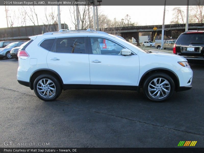 Moonlight White / Almond 2014 Nissan Rogue SL AWD