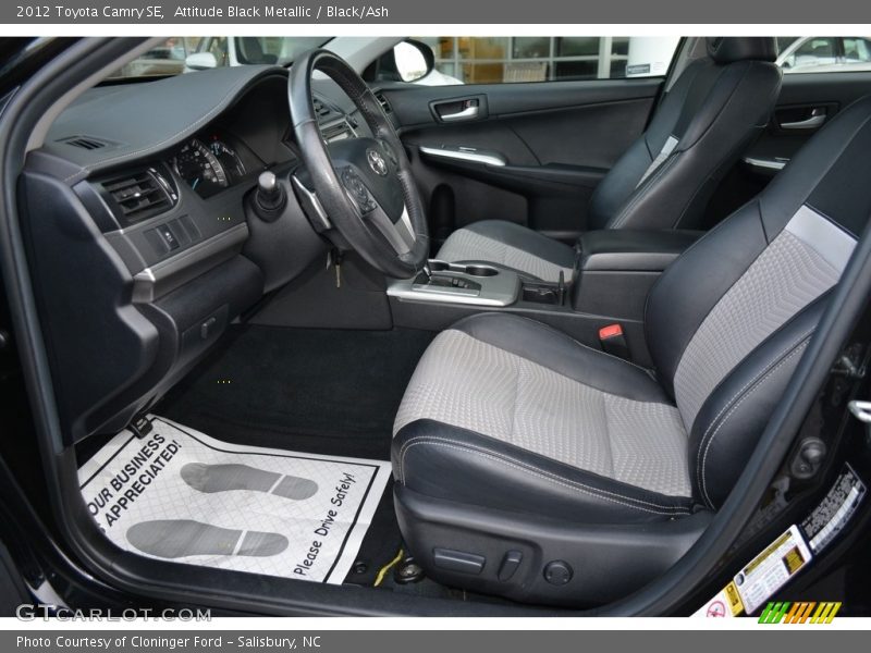 Attitude Black Metallic / Black/Ash 2012 Toyota Camry SE
