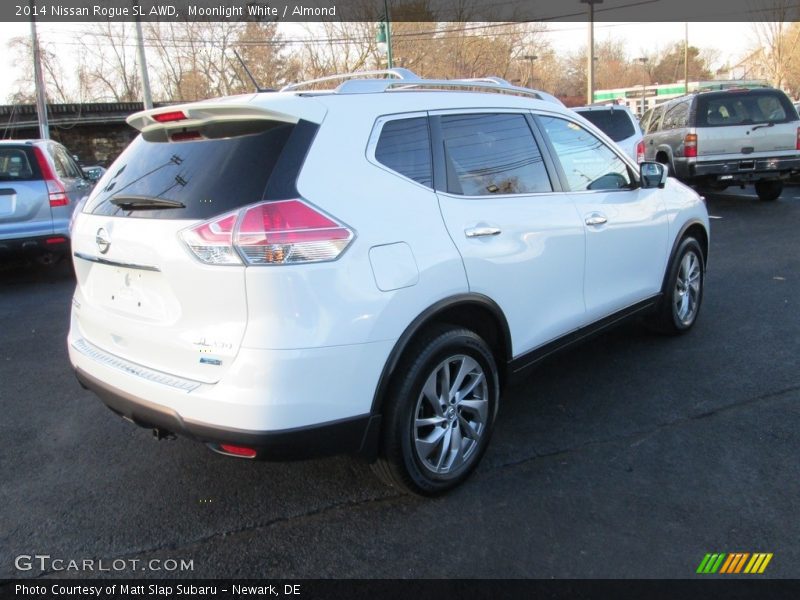 Moonlight White / Almond 2014 Nissan Rogue SL AWD