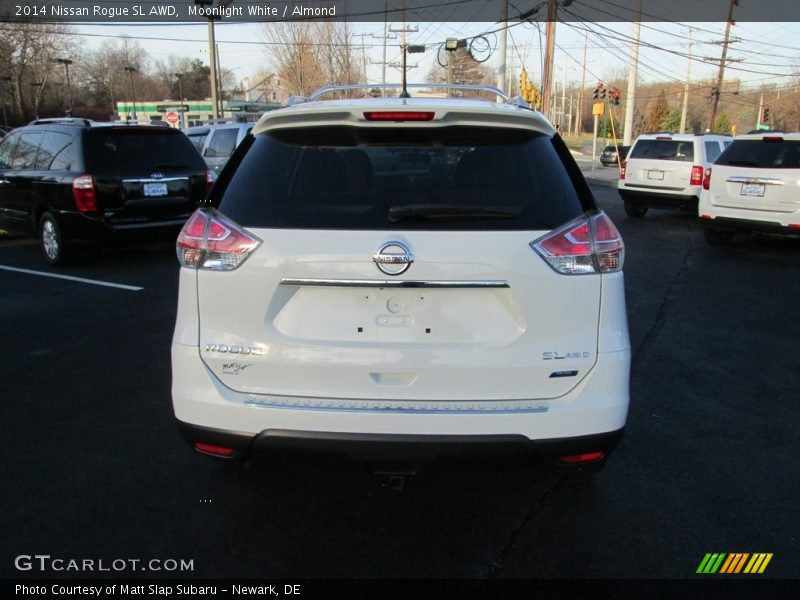 Moonlight White / Almond 2014 Nissan Rogue SL AWD