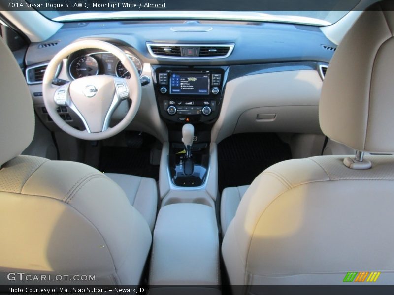 Moonlight White / Almond 2014 Nissan Rogue SL AWD